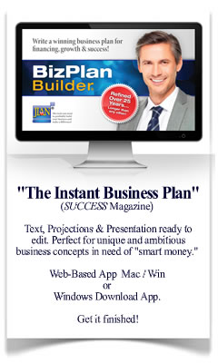 Write a business plan with BizPlanBuilder business plan software template
